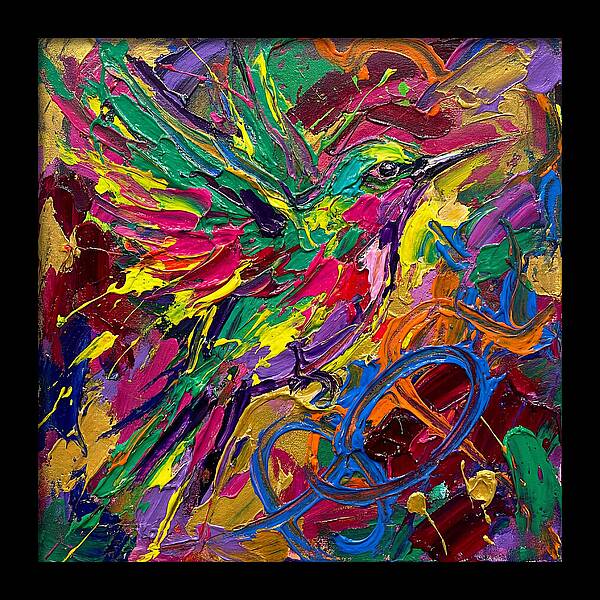 Vibrant Sunbird In Flight