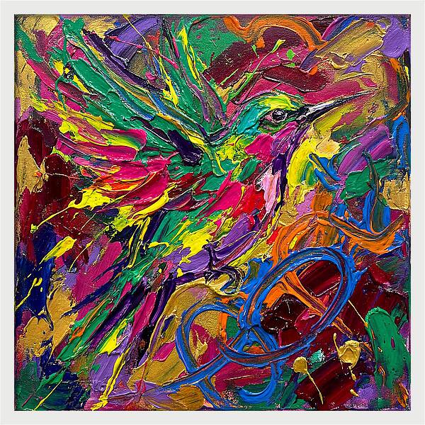 Vibrant Sunbird In Flight