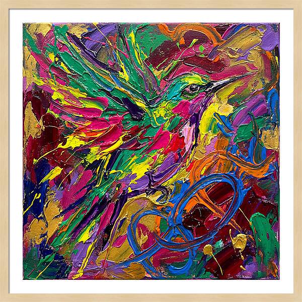 Vibrant Sunbird In Flight
