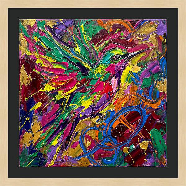 Vibrant Sunbird In Flight