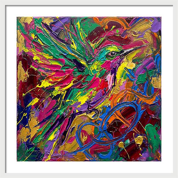 Vibrant Sunbird In Flight