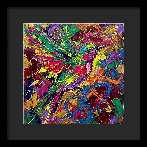 Vibrant Sunbird In Flight