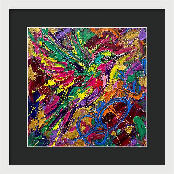 Vibrant Sunbird In Flight