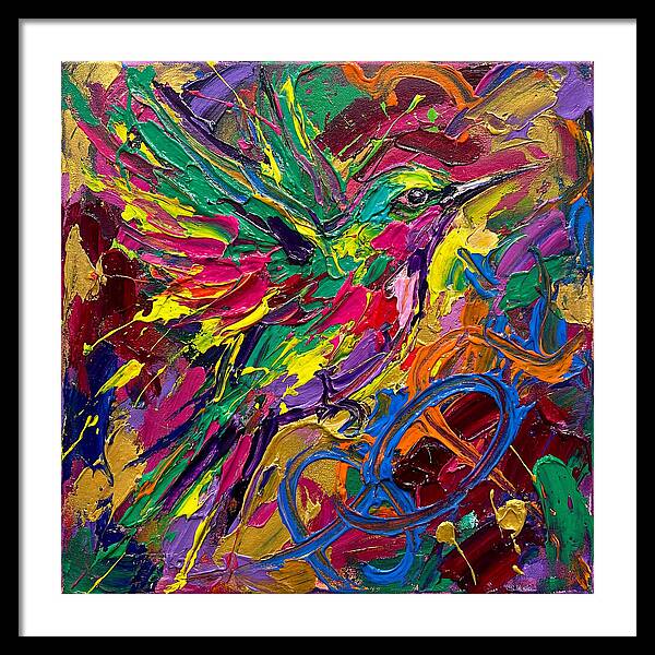 Vibrant Sunbird In Flight