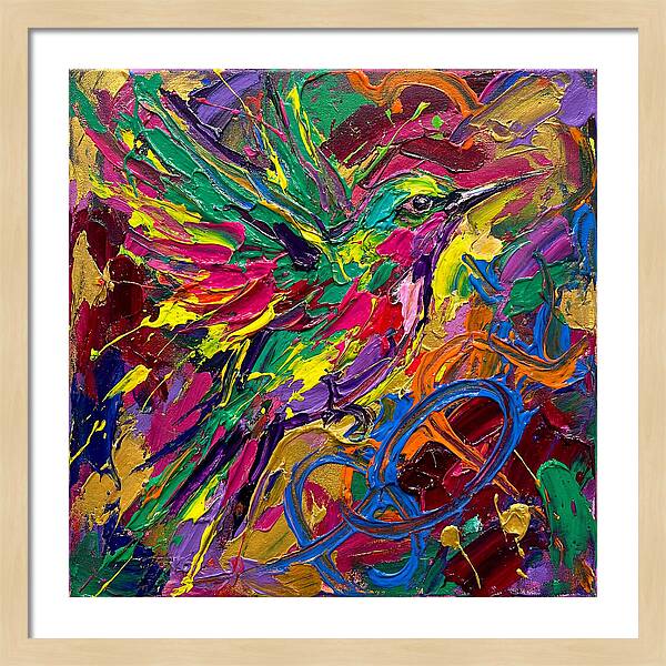 Vibrant Sunbird In Flight