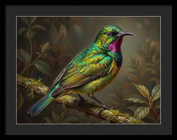 Vibrant Sunbird Perched Elegantly