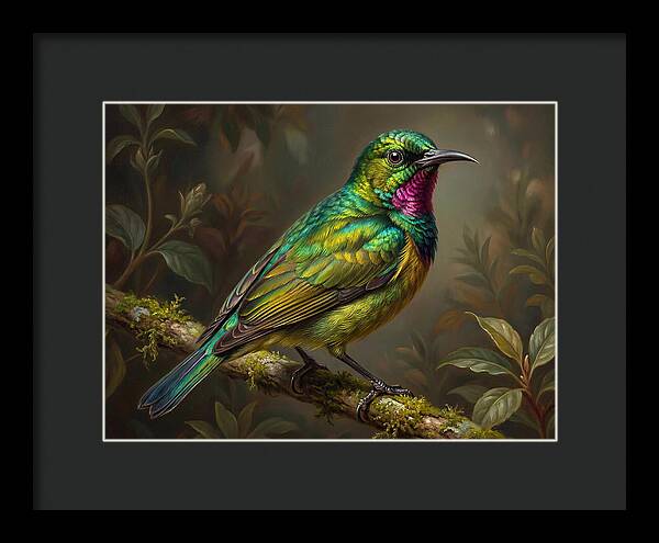 Vibrant Sunbird Perched Elegantly