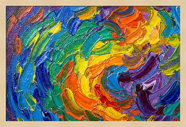 Vibrant Swirls Of Color