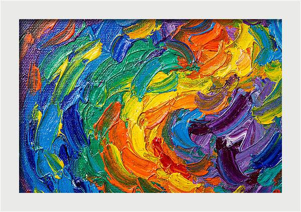 Vibrant Swirls Of Color