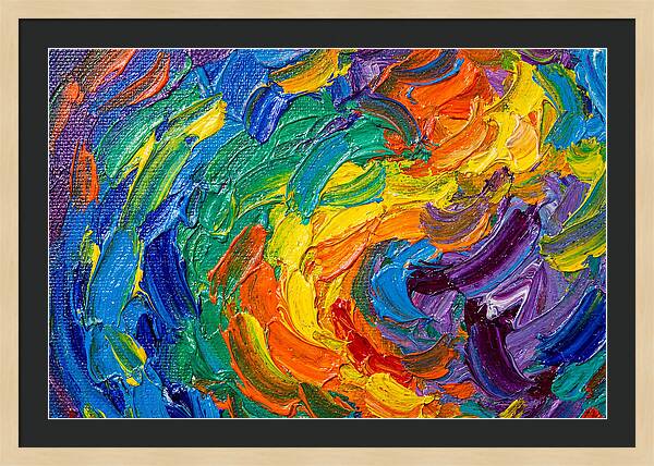 Vibrant Swirls Of Color