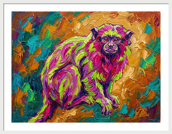 Vibrant Tamarin Portrait