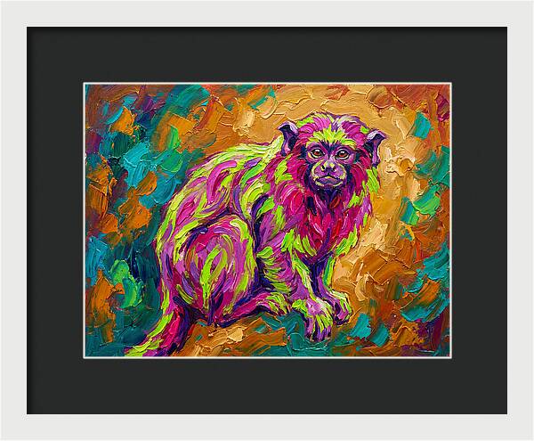 Vibrant Tamarin Portrait