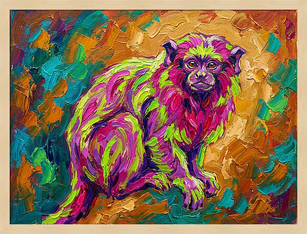 Vibrant Tamarin Portrait