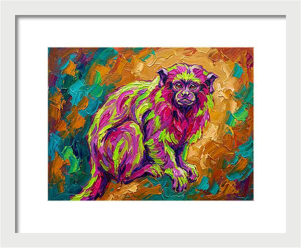 Vibrant Tamarin Portrait
