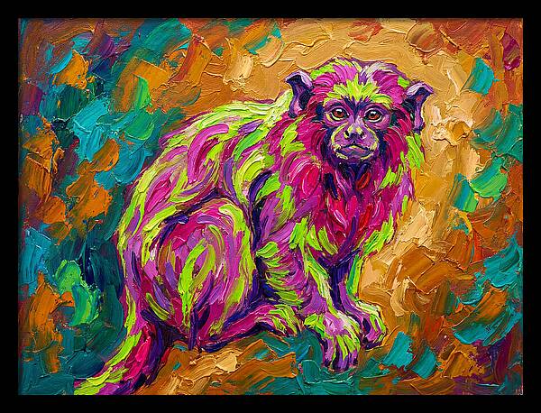 Vibrant Tamarin Portrait