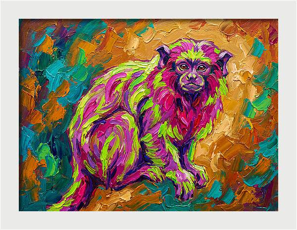 Vibrant Tamarin Portrait