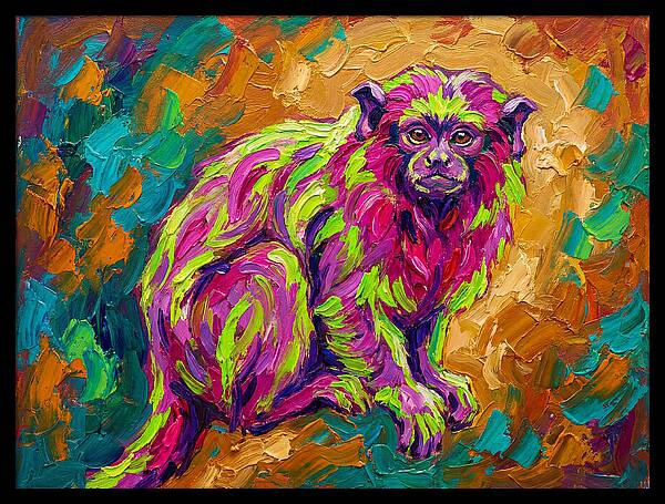 Vibrant Tamarin Portrait