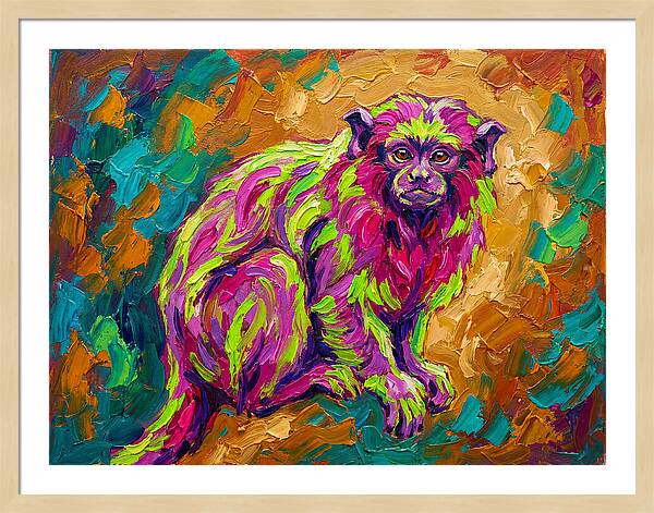 Vibrant Tamarin Portrait
