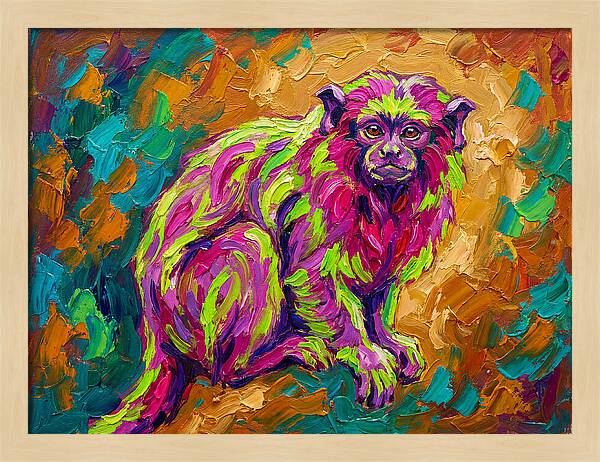 Vibrant Tamarin Portrait