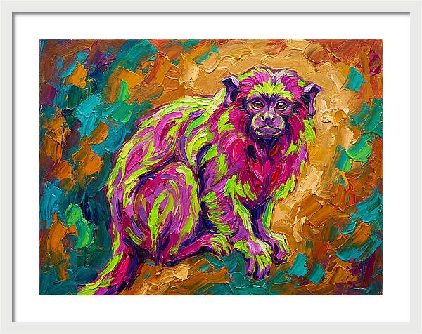Vibrant Tamarin Portrait