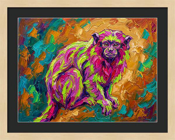 Vibrant Tamarin Portrait