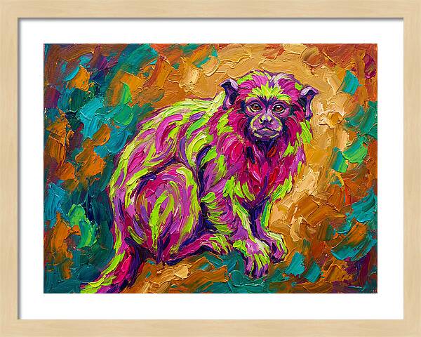 Vibrant Tamarin Portrait