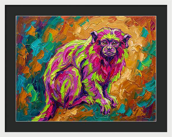 Vibrant Tamarin Portrait