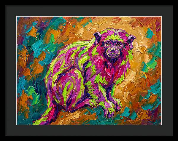Vibrant Tamarin Portrait