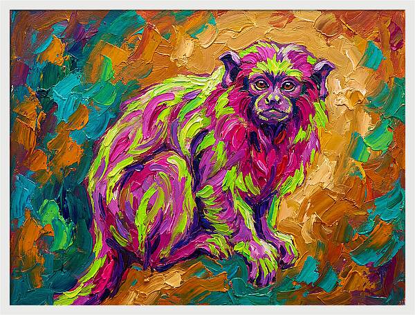 Vibrant Tamarin Portrait
