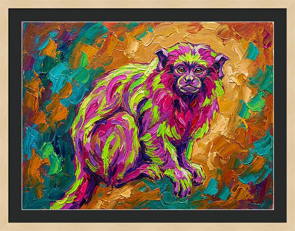 Vibrant Tamarin Portrait