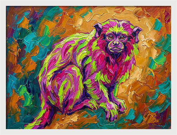 Vibrant Tamarin Portrait