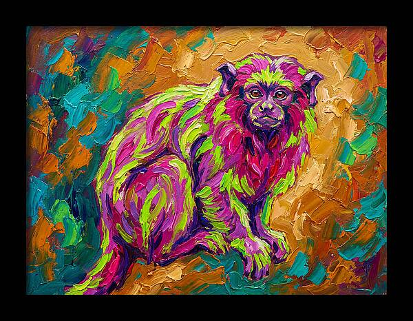Vibrant Tamarin Portrait