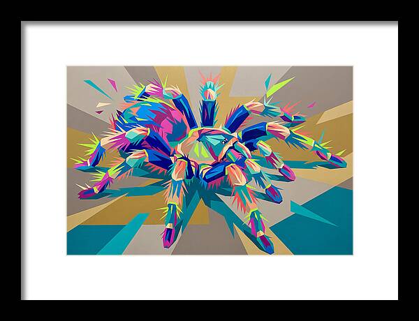 Vibrant Tarantula Pop Art