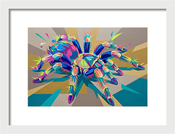 Vibrant Tarantula Pop Art