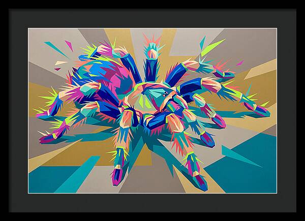 Vibrant Tarantula Pop Art