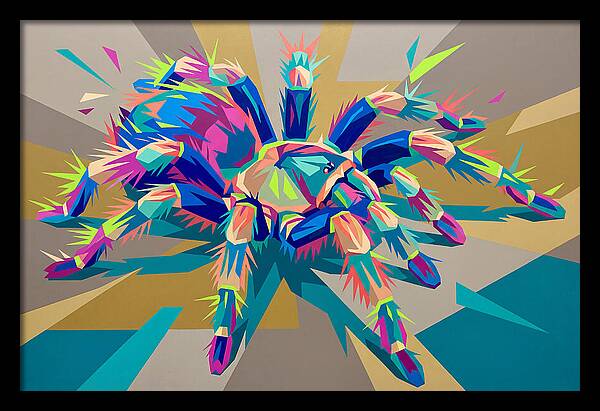 Vibrant Tarantula Pop Art