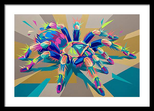 Vibrant Tarantula Pop Art