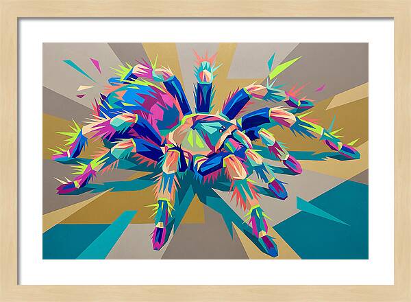 Vibrant Tarantula Pop Art