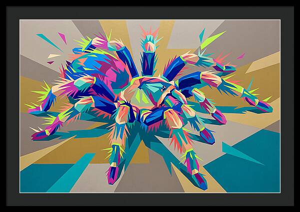 Vibrant Tarantula Pop Art