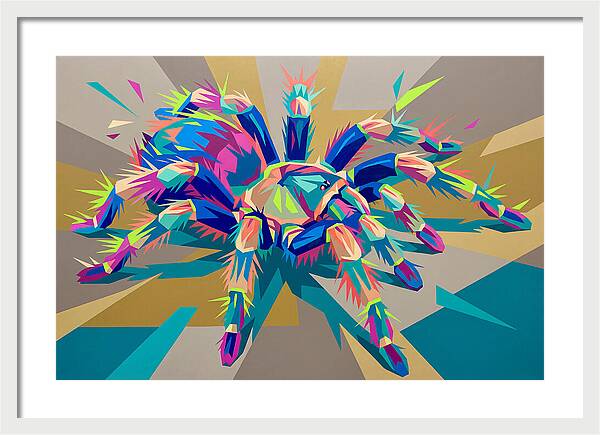 Vibrant Tarantula Pop Art
