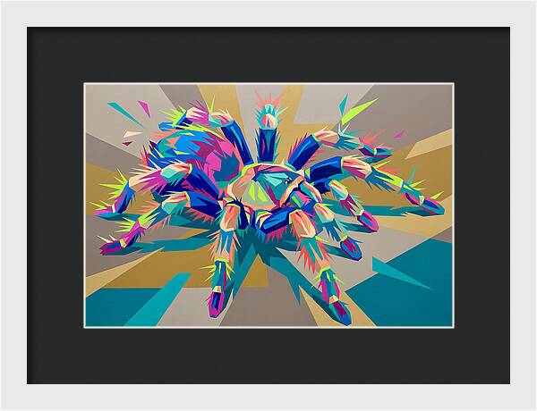 Vibrant Tarantula Pop Art