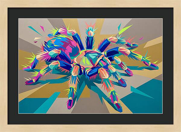 Vibrant Tarantula Pop Art