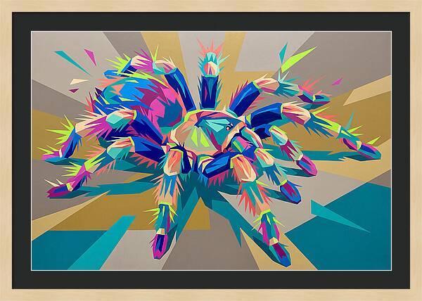 Vibrant Tarantula Pop Art