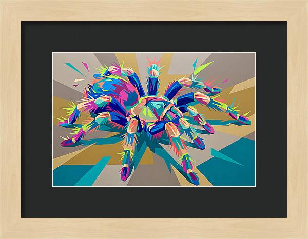 Vibrant Tarantula Pop Art