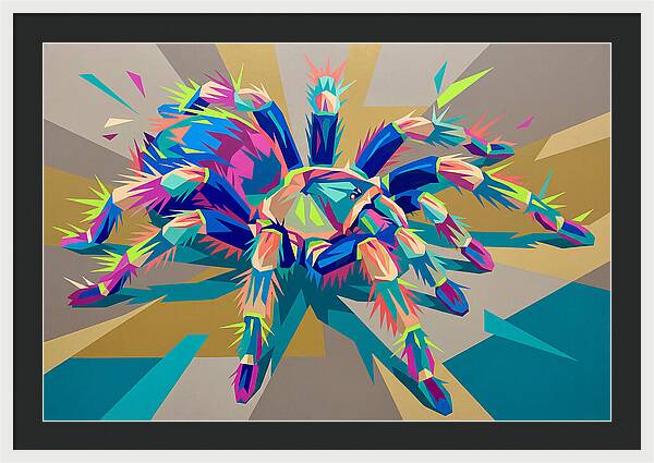 Vibrant Tarantula Pop Art