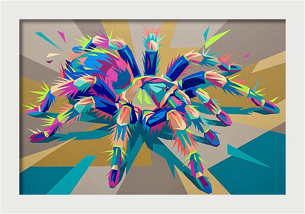 Vibrant Tarantula Pop Art