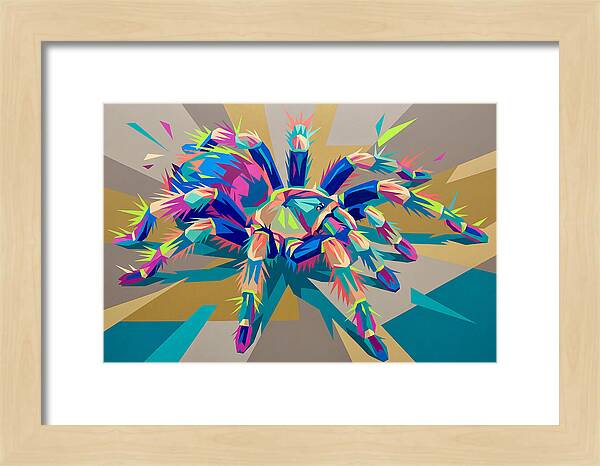 Vibrant Tarantula Pop Art