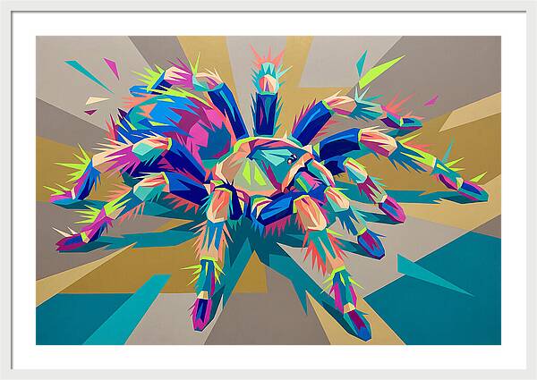 Vibrant Tarantula Pop Art
