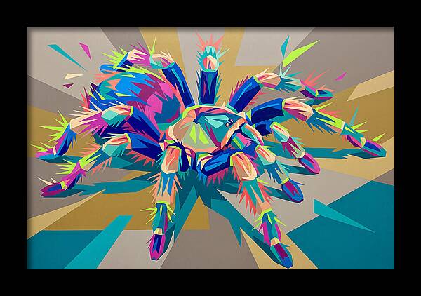 Vibrant Tarantula Pop Art