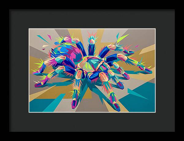 Vibrant Tarantula Pop Art